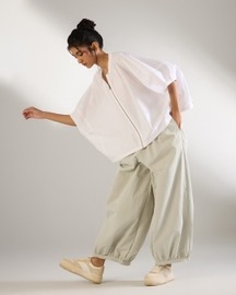 Zipper Drop Shoulder Shirt