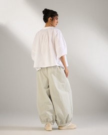 Zipper Drop Shoulder Shirt