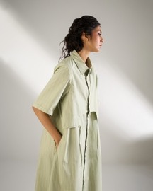 Front Layer Shirt Dress