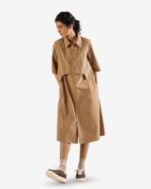 Front Layer Shirt Dress