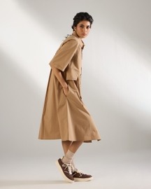 Front Layer Shirt Dress