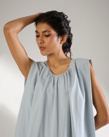 Frill Hem Sleeveless Dress