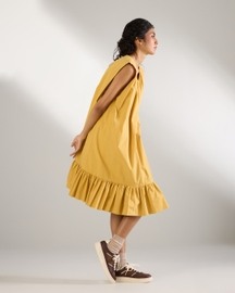 Frill Hem Sleeveless Dress