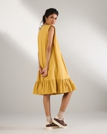 Frill Hem Sleeveless Dress