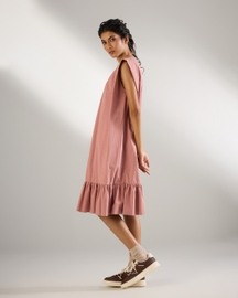 Frill Hem Sleeveless Dress