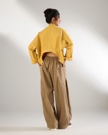 Metal Button Two-Way Shirt