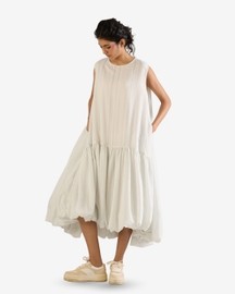 Soft Gather Sleeveless Dress