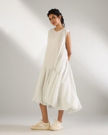 Soft Gather Sleeveless Dress