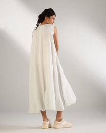 Soft Gather Sleeveless Dress