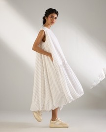 Soft Gather Sleeveless Dress