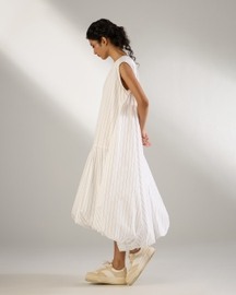 Soft Gather Sleeveless Dress