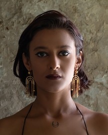 Deco Flapper Earring
