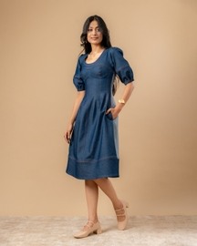 Isabelle Upcycled Denim Dress