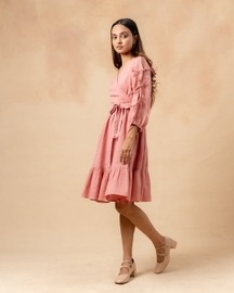 Petal Belted Dress