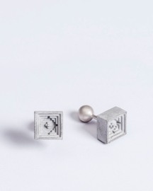Elements- Micro Concrete Cufflinks #5