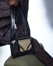 Metal Flap Bag - Black