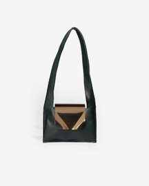 Metal Flap Bag - Green