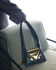 Metal Flap Bag - Green