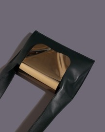 Metal Flap Bag - Green