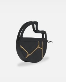 Maeve Crescent Clutch In Black