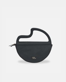Maeve Crescent Clutch In Black