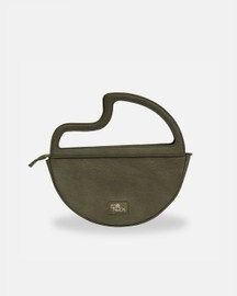 Maeve Crescent Clutch In Olive