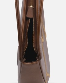 Maeve Crescent Clutch In Tan