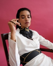Gaia Necklace In Black