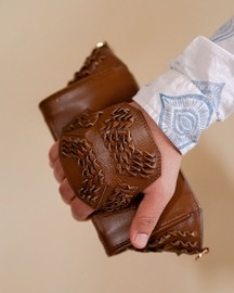 Khai Wristlet In Tan