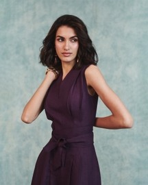 Sculpted Linen Jumpsuit