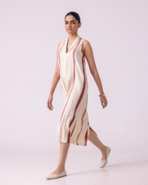 Eileen Striped Midi Dress