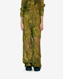 Yellow Map Embroidery Shirt Pant
