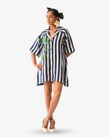 Revolt Rb Trench Aline Short Appliqué Dress