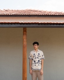 Lilies in the Light Linen Shirt