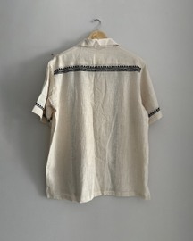 Black Verticals Hand-woven Cotton Shirt