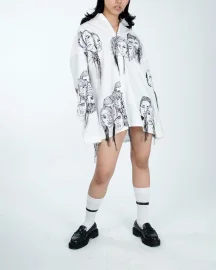 Handcrafted Diversity Stream Shirt (White)