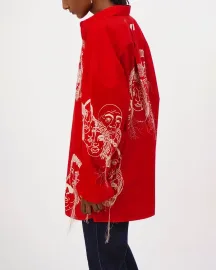 Handcrafted Diversity Stream Shirt (Red)