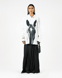 Horse Printed Cotton Shirt