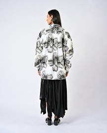 Canine Printed Cotton Shirt - White