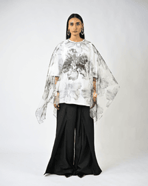 Canine Print Organza Kaftan