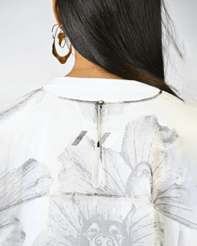 Canine Print Organza Kaftan