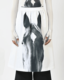 Horse Printed Cotton Skirt