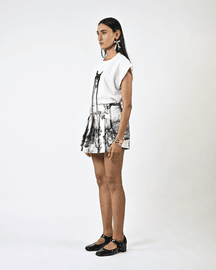 Pleated Shorts Skirt Hybrid