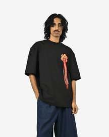 Hand-embroidered Floral T-shirt