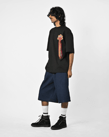 Hand-embroidered Floral T-shirt