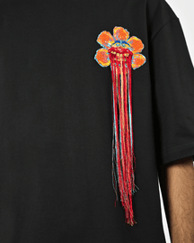 Hand-embroidered Floral T-shirt