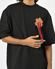 Hand-embroidered Floral T-shirt