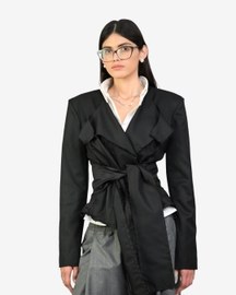 Cropped Deconstructed Blazer