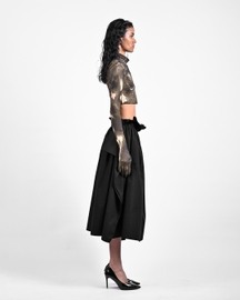 Gathered Skirt - Black