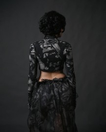 Second Skin Dead Bouquet Crop Top 2.0